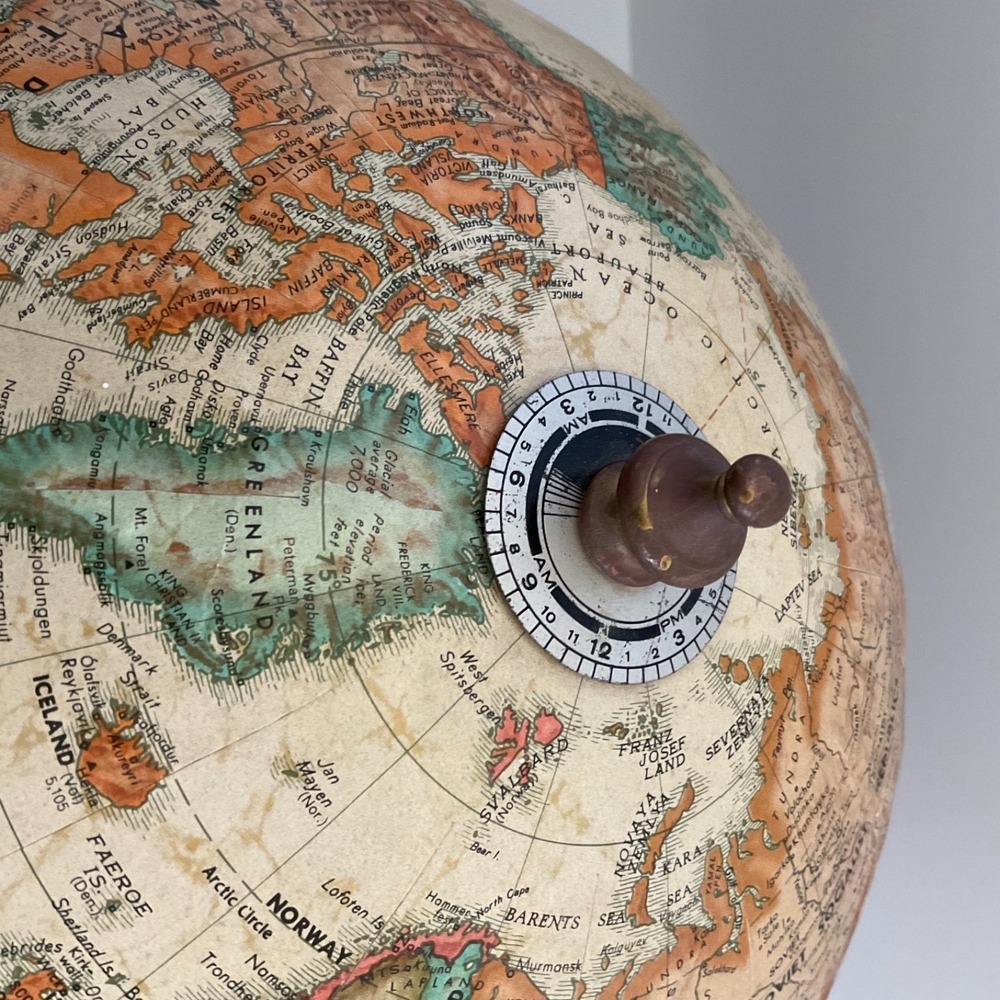 Vintage Replogle‎ 12" Globe USSR Raised Relief Cold War World Classic Tolman - Picture 4 of 16